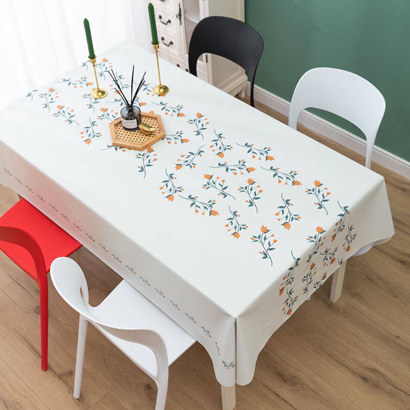  Net red adorable dining table cushion plastic cushion table opaque Xiaoqing New table cloth table cloth Chinese home upscale new