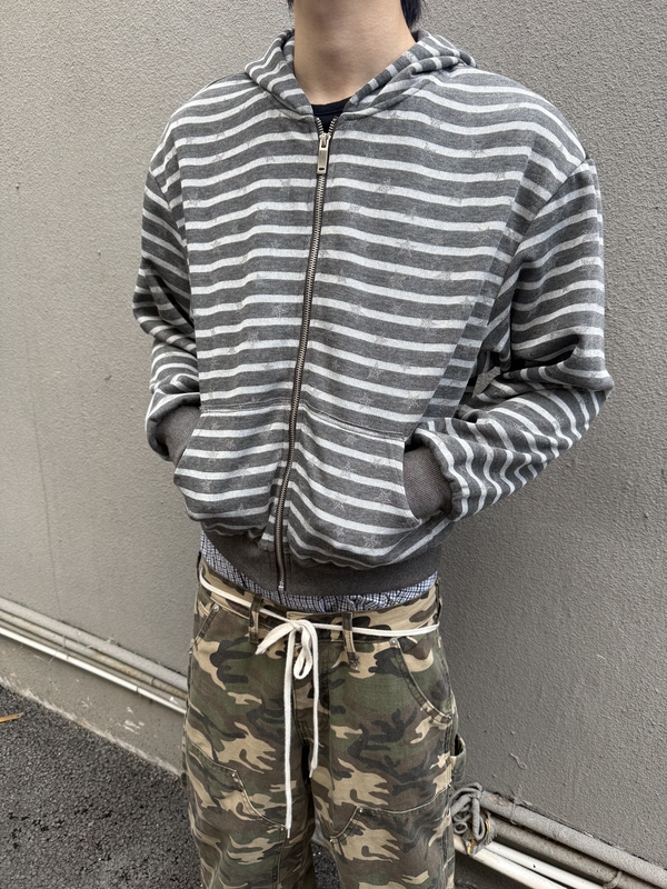 Stainless Striped Star Millennial Vintage Style Sweatshirt Casual Street Hooded Zip-Up Jacket Stainless Striped Star Millennial Vintage Style Sweatshirt Casual Street Hooded Zip-Up Jacket