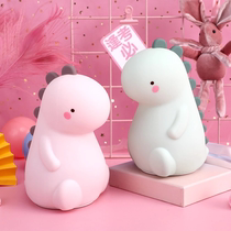 Small Night Light Companion Sleeping Light Pat Lamp Charging Dinosaur Silicone Gel Student Dorm Mate Sleeping Light Baby Feeding Baby Nursing Eyes