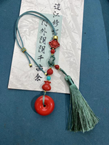 High content of cinnabar and red sand safety buckle safety car hanger with a price of about 29 grams