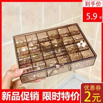 Net Red Jewelry Box storage box acrylic multi-layer simple transparent earrings nail jewelry large capacity nail storage box