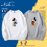 Дисней, летняя хлопковая футболка для влюбленных подходит для мужчин и женщин, короткий рукав