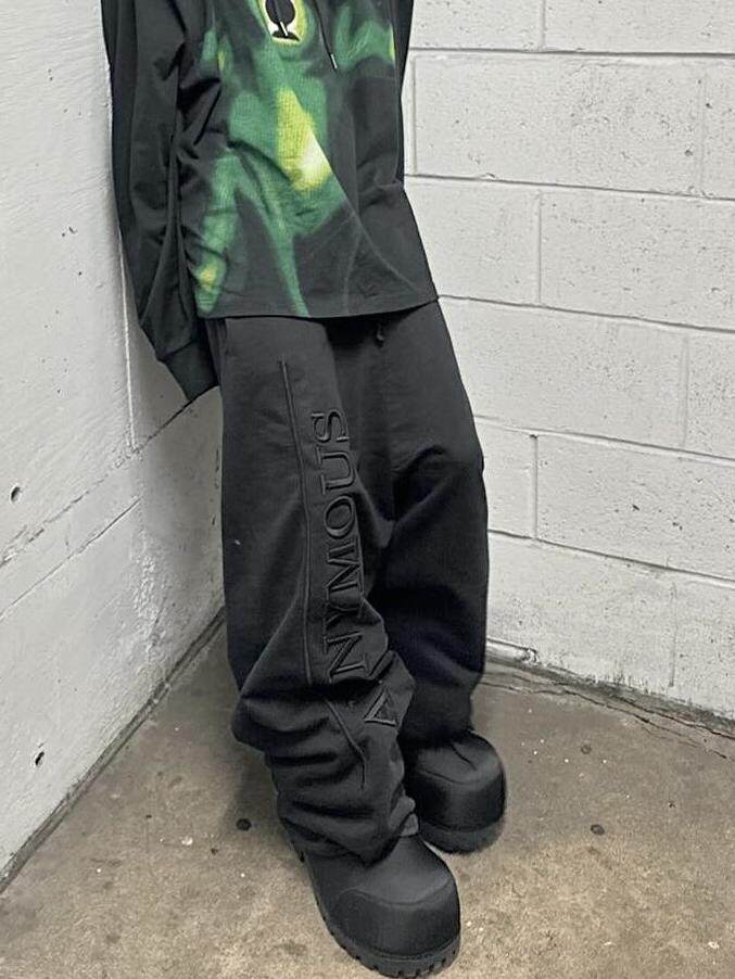 大人気 UNIZ BLACK MONSTER PANTS opium Buy Opium pants — wide cuts