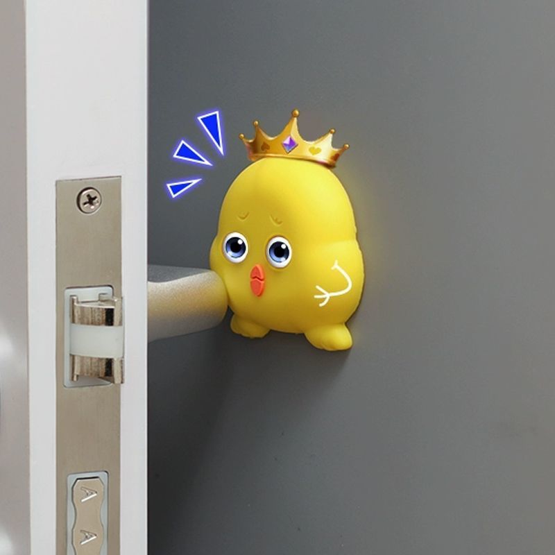 Door rear anti-collision artifact door rear door handle anti-collision pad silicone refrigerator door lock knock bump wall protection cover
