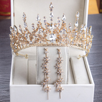 Crown Fairy Super Xian Mori with tremolo with headgear high-end atmosphere bride Europe and America luxury 2021 New Korean style