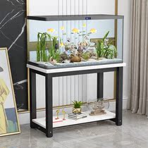 Aluminum alloy fish tank bottom shelf special light luxury metal stainless steel short cabinet aquatic tank living room household fish tank