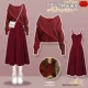 Свитер, зимний комплект, летняя красная юбка, красное ципао, коллекция 2023