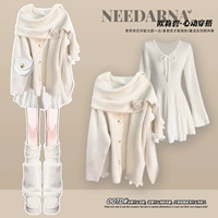 [Miu Miu Yi Wear/French Dress/Date Press/French Dress/French Dress/Di Zheng Style Dress/Miu Miu Yi Wear/Miu Miu Yi Spring Play/2025 Super Hot Tea Peece Spring Press/Set for Women Spring and осень】