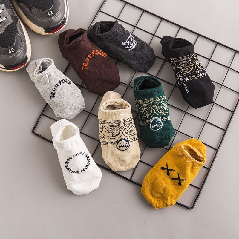 Invisible Sox male students Summer thin film Stealth Sox New trends 100 lap New frontier cotton men's Korean version of the day series Short Sox