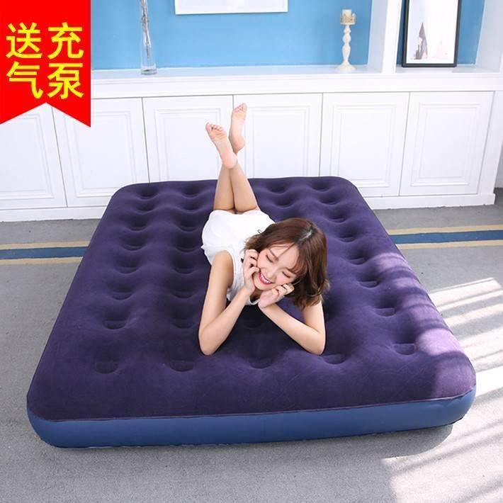 Inflatable mattress home double increase thickened heightened office students simple nap lunch break hit the floor single