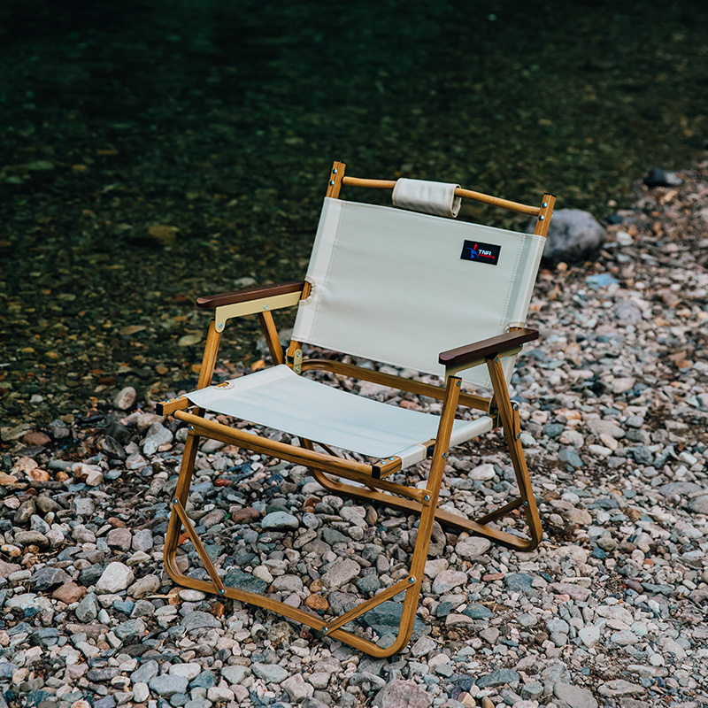 TNR Outdoor Camping Folding Chair Aluminum Alloy Ultralight Portable Field Self Driving Fishing Simple Backrest Beach Chair