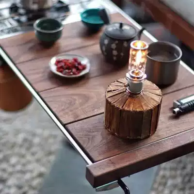 TNR outdoor camping equipment folding wood table supplies combination multi-functional table Board barbecue table camping solid wood