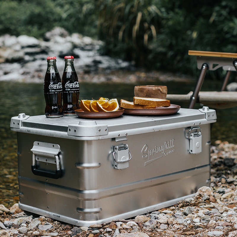 Outdoor Camping Containing Box Table Chair Aluminum Alloy containing box Self-driving tour equipped with full set of caravan supplies boxes