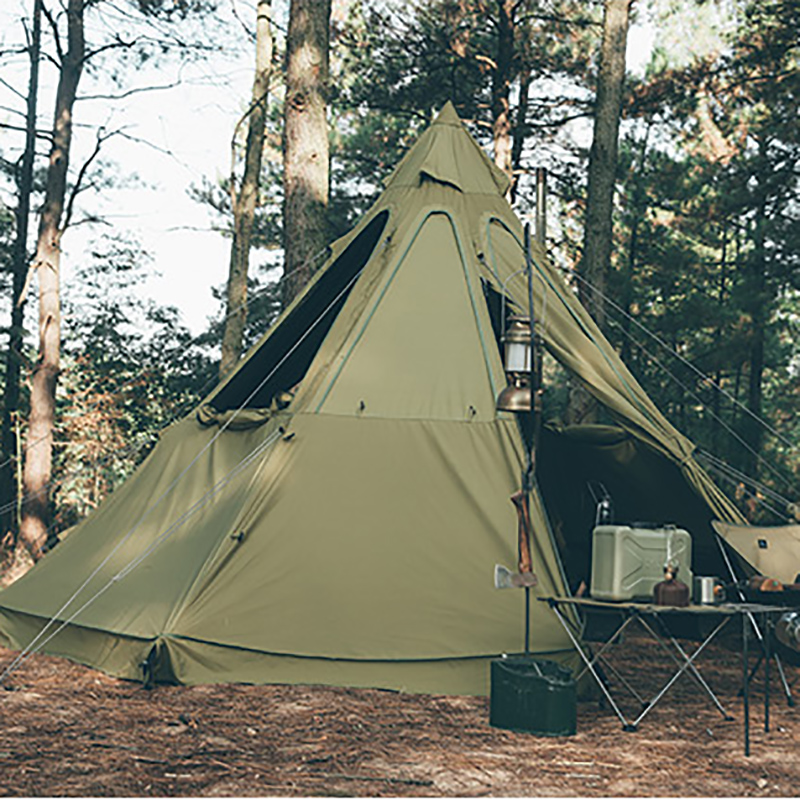 Jungle Diary Outdoor Emergency Camping Tent Portable Inflammatory tent Pyramid Camping Thickened Cotton Cloth 3-4