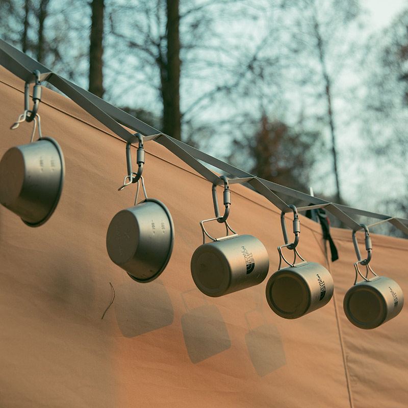 Jungle Diary Outdoor Camping Nylon Ropes Webbing Webbing Stainless Steel Mountaineering Buckle Sky Curtain tent Hanging Rope Equipped kit