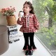 Girls' Outfit Autumn 2025 New Stylish Children's Clothing, Very Attractive Autumn Outfit for Baby Girls, Shirt and Flared Pants Two-Piece Set