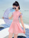 Girls' Summer Long-Sleeve Long-Pants Sun-Protective Swimsuit 2026 New Stylish One-Piece Sports Professional Swimwear