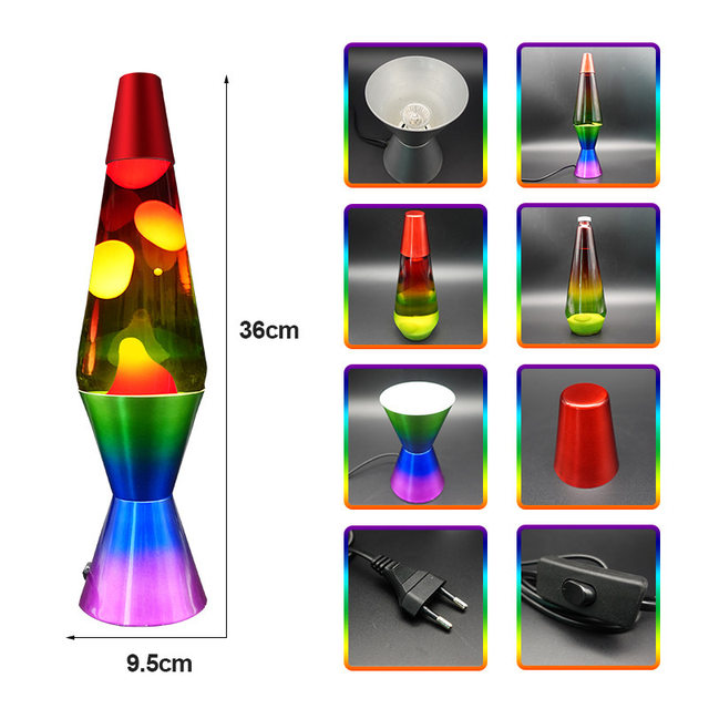 Lava Lamp Volcanic Lava Lamp Wax Lamp Magma Floating Lamp Decorative Night Light Living Room Bedroom Atmosphere Table Lamp
