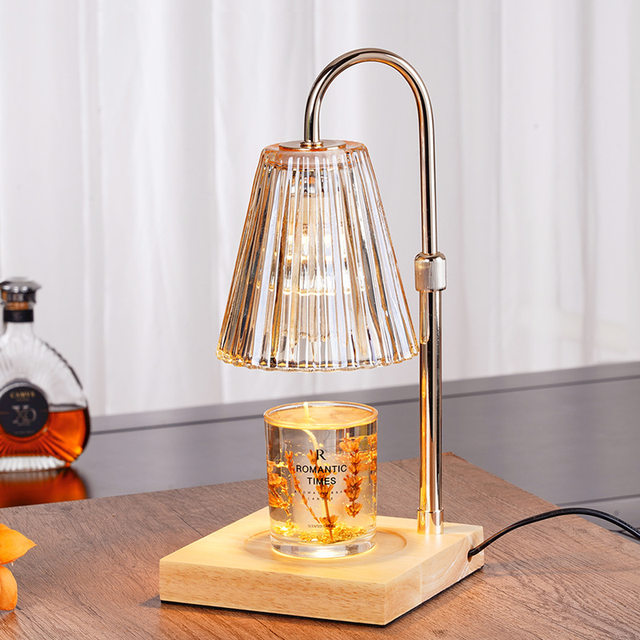 Aromatherapy Wax Melting Lamp, Adjustable Height, Timer, Flameless Fragrance Candle Melting Lamp, Bedside Table Lamp, Ambient Night Light, Candle Melting Lamp