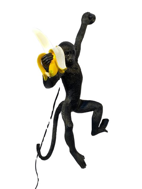 Nordic Creative Monkey Lamp Banana Wall Lamp Children's Room Animal Decoration Table Lamp Bedroom Dining Room Personalized Art Chandelier