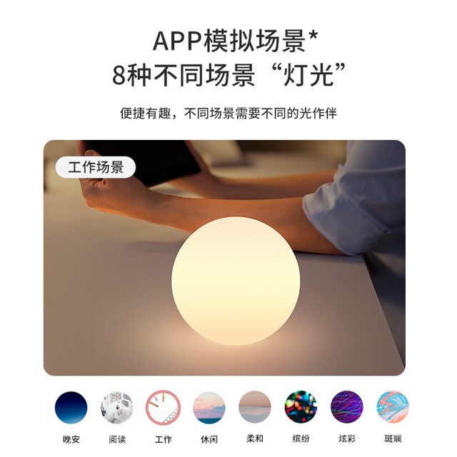 Alexa Voice-Controlled Smart Night Light Table Lamp Graffiti Romantic Rgb Atmosphere Light Wifi Music Rhythm Light
