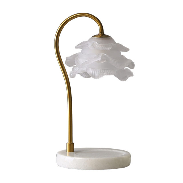 Lily of the Valley Aromatherapy Lamp, Wax Melting Lamp, Timed Marble Bedside Lamp, Retro Light Luxury Scented Candle Heater, Candle Melting Lamp