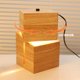 Japanese-Style Minimalist Aromatherapy Wax Melting Lamp, Candle Melting Lamp, ins Original Solid Wood Nordic Timed Flameless Candle Lamp, Bedroom Table Lamp