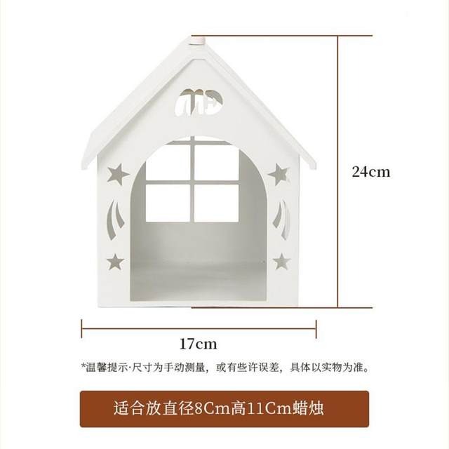 Small house melted wax lamp melted candle lamp fireless aromatherapy table lamp bedroom bedside lamp candle heater atmosphere night light