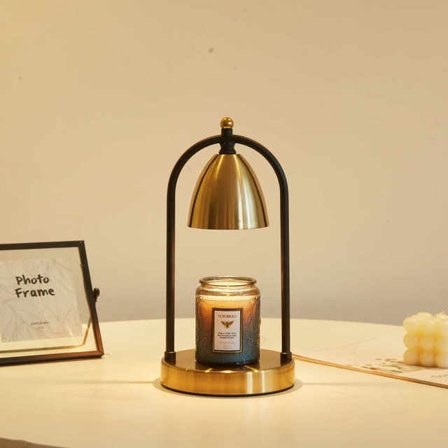 Retro Wax Melting Lamp, Candle Melting Lamp, Timed Aromatherapy Lamp, Iron Art Flameless Candle Heater, Table Lamp, Bedroom Atmosphere Night Light