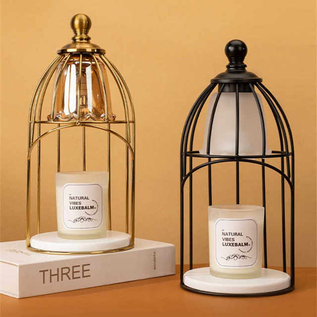 Birdcage Aromatherapy Lamp, Melting Wax Lamp, Timed Flameless Candle Lamp, Bedroom Retro Table Lamp, Melting Candle Lamp, Ambient Light, Night Light
