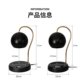 Romantic Starry Sky Aromatherapy Wax Melting Lamp, Timed Candle Lamp, Black Retro Bedroom Table Lamp, Candle Melting Lamp, Atmosphere Night Light