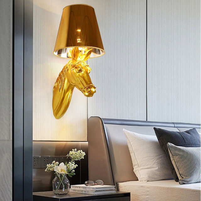 Nordic Animal Wall Lamp Designer Style Bedroom Bedside Lamp Living Room Dining Room Background Wall Corridor Aisle Creative Wall Lamp