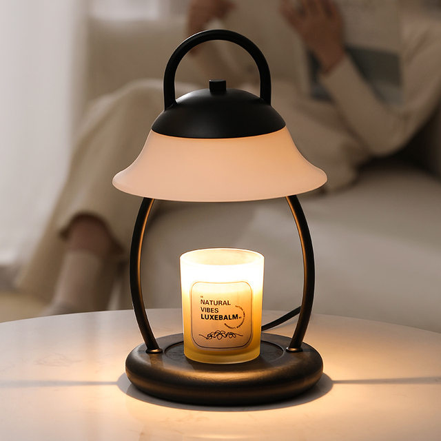 American Retro Aromatherapy Wax Melting Lamp, Timed Flameless Candle Lamp Heater, Bedroom Atmosphere Table Lamp, Candle Melting Lamp, Night Light