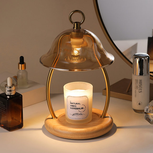American Retro Aromatherapy Wax Melting Lamp, Timed Flameless Candle Lamp Heater, Bedroom Atmosphere Table Lamp, Candle Melting Lamp, Night Light