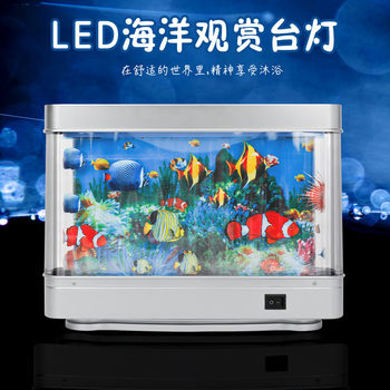 Simulated Ornamental Fish Lamp Led Underwater World Creative Table Lamp Aquarium Landscape Decoration Fish Tank Lamp Night Light