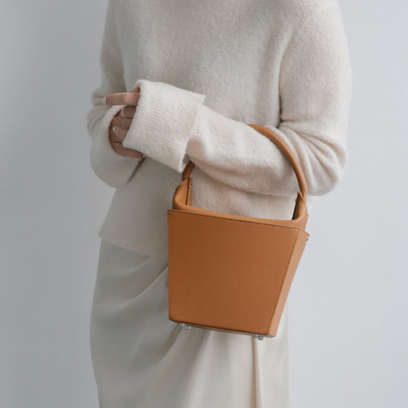 BEN by SONG original design flower pot bag Chinese niche bucket bag