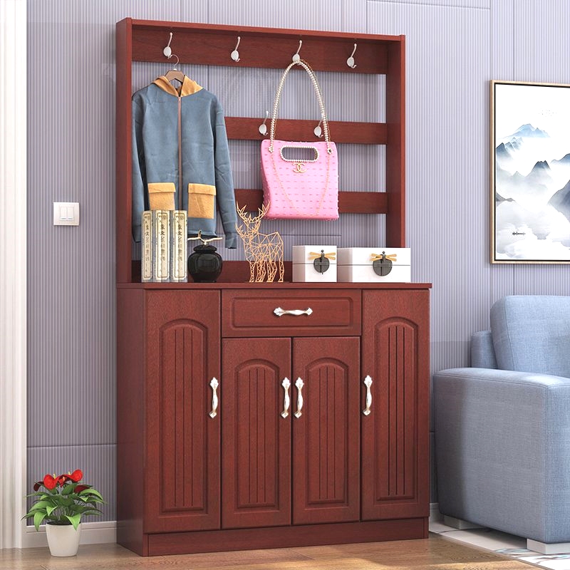 Eurostyle shoe cabinet doorway large-capacity entry minimalist containing the Xuanguan cabinet door hall clothes and hat cabinet integrated hanger-Taobao