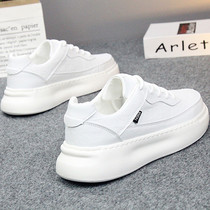 Hong Kongs thick bottom Little white shoes mens 100 hitch sports casual shoes Mens 2022 new white board shoes mens higher
