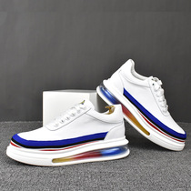 Hong Kongs new sport Little white shoes mens air cushion thick bottom casual white board shoes mens 100 lapped up leather shoes man