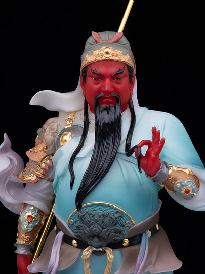 汉白玉武财神关公神像关圣帝君像关二爷镇宅店铺开业供奉招财摆件