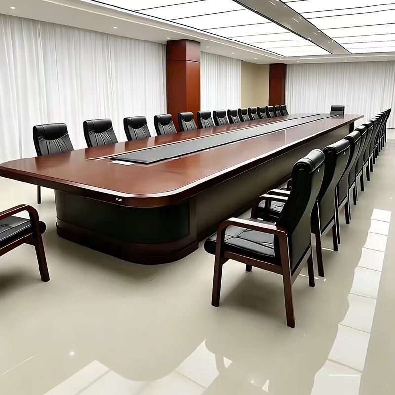 Large Conference Table, Long Table, Multi-Person Oval Business Conference Table, Negotiation Table, Government Conference Table, Table and Chair Combination Large Conference Table, Long Table, Multi-Person Oval Business Conference Table, Negotiation Table, Government Conference Table, Table and Chair Combination