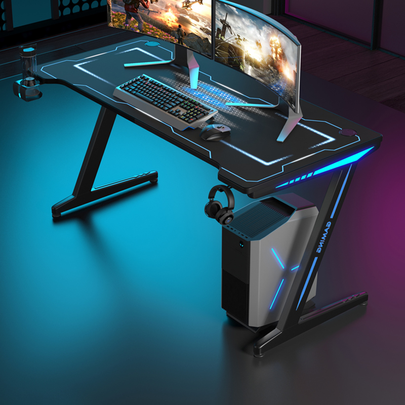 Gaming table computer desktop table home carbon fiber technology sense RGB professional competitive gaming table table and chair set