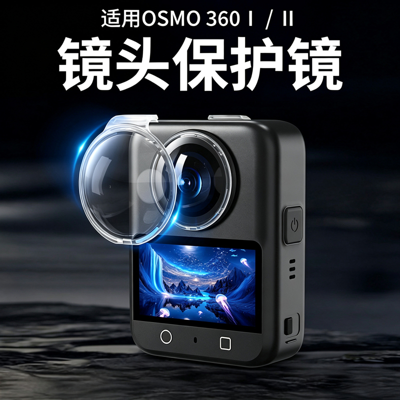 Suitable for Dji Osmo360Ii Lens Protective Accessories, Explosion-Proof Scratch-Resistant Tempered Film, High Light Transmittance, Ultra-Clear Protective Cover Suitable for Dji Osmo360Ii Lens Protective Accessories, Explosion-Proof Scratch-Resistant Tempered Film, High Light Transmittance, Ultra-Clear Protective Cover