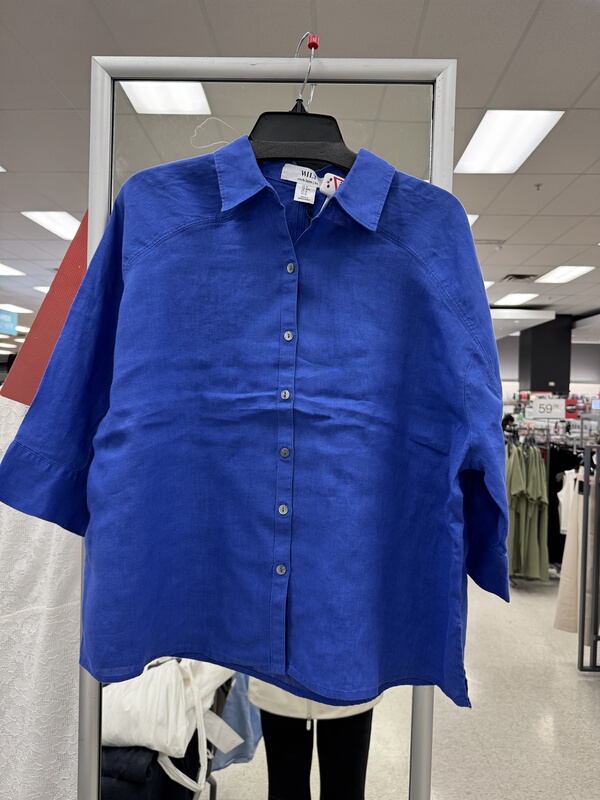100% Linen Shirt, Size 320
