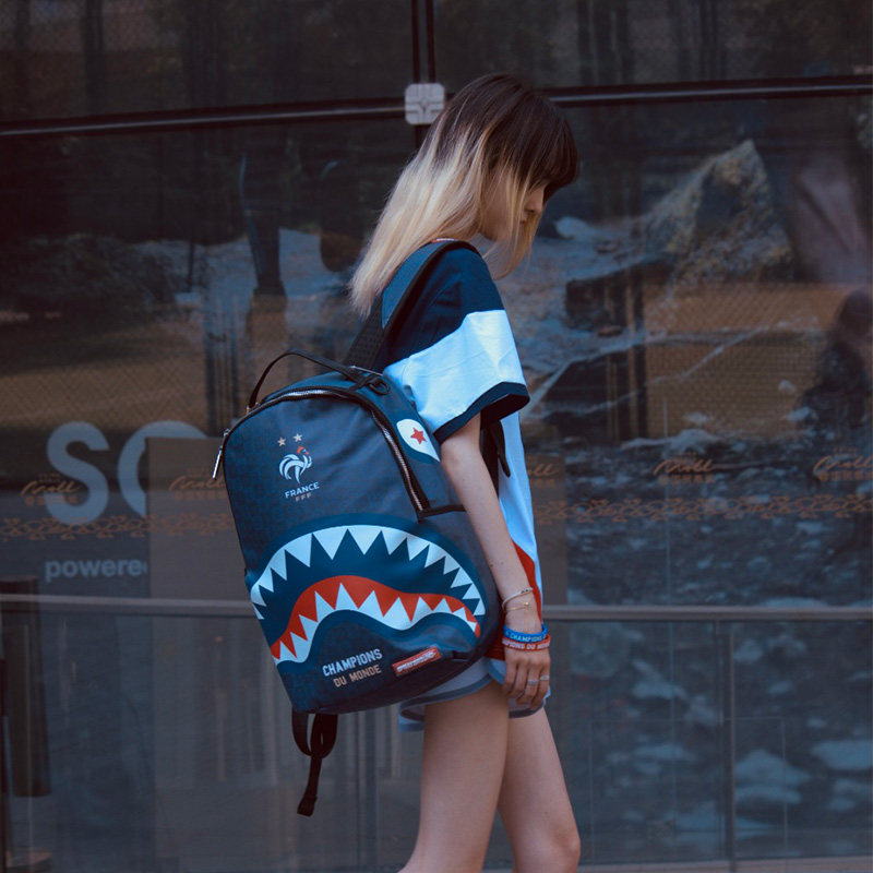 Euro 2020 FFF France football team xSPRAYGROUND co-branded casual sports backpack