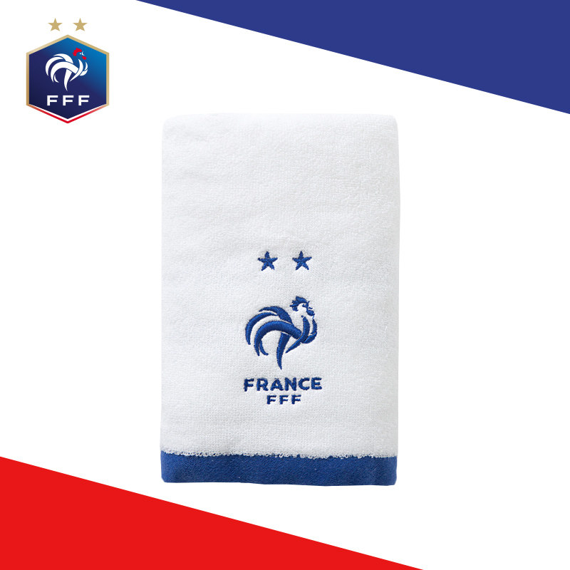 FFF France national football team World Cup French champions embroidered blue and white embroidered towel full cotton towels