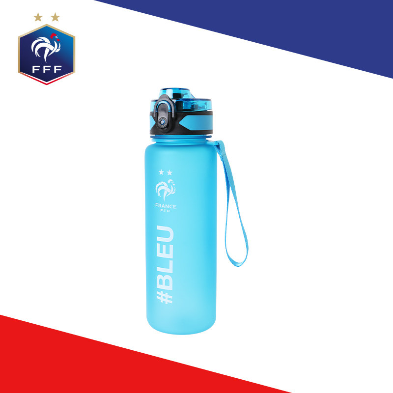 FFF French football team of the French team badge water blue fans surrounding water cup plastic sports kettle