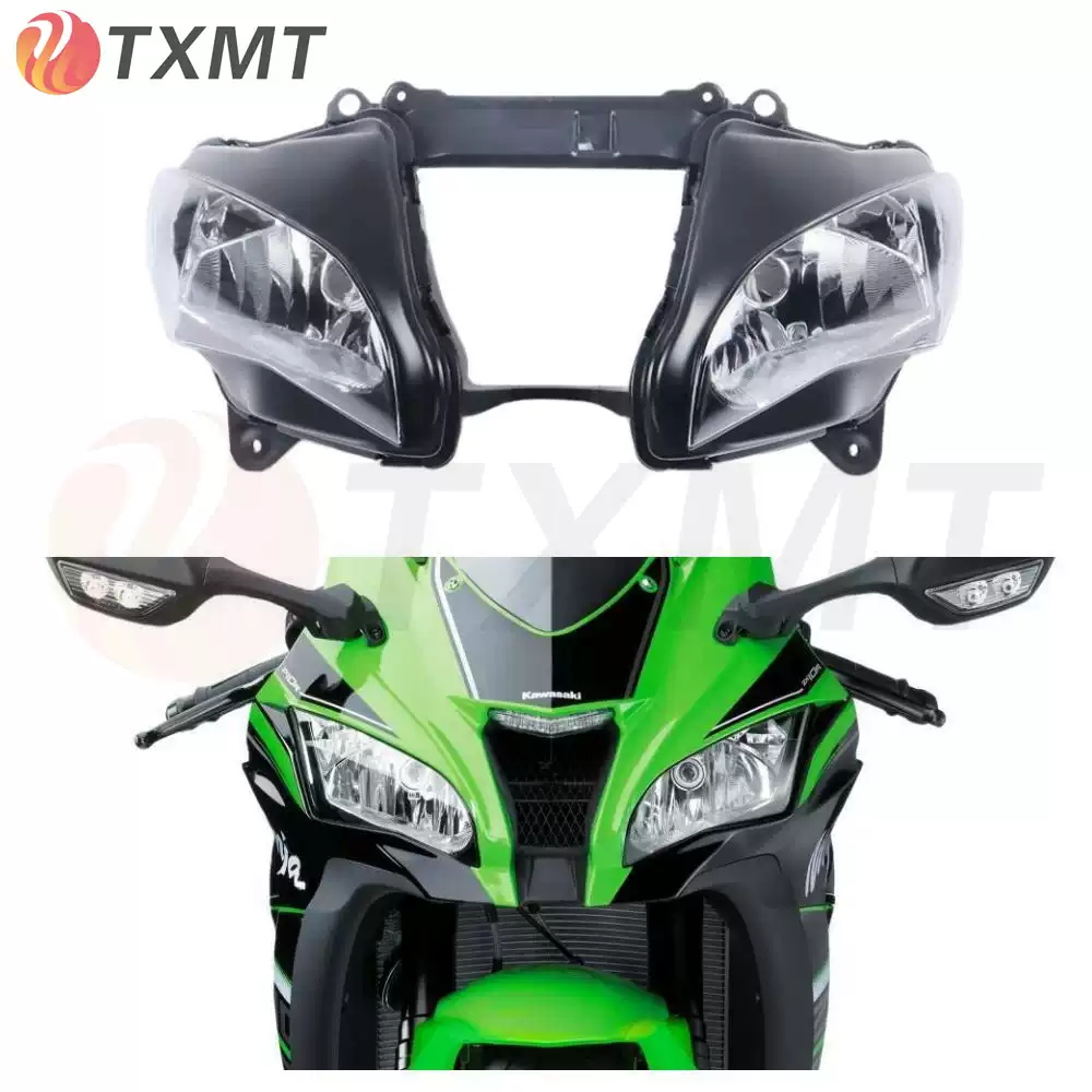 适用川崎ZX-10R ZX10R 大牛16-17-18-19-20年前大灯总成车头灯