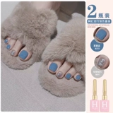 Лак для ногтей для пальцев на ноге, синий двухцветный комплект для маникюра, 2024 года, новая коллекция, популярно в интернете, небольшой набор