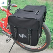 Mountain bike riding bag equipped with rear seat rainproof shelf Road canvas storage bag electric super large capacity